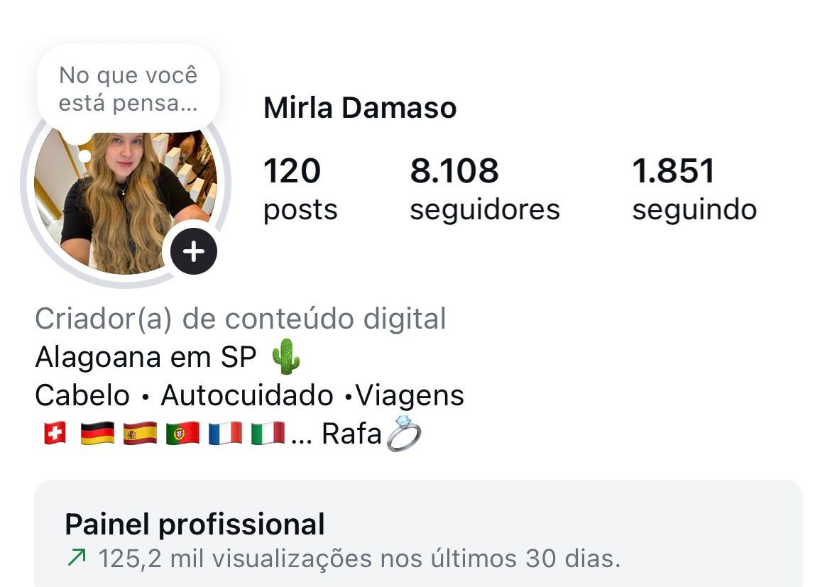imagem do número de visualizações e engajamento